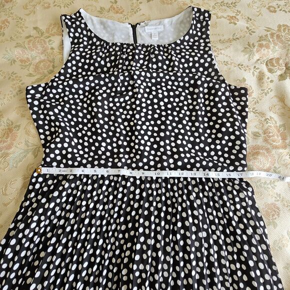 Charter Club Black White Polka Dot Dress Women’s Plus Size 16 - Picture 4 of 6